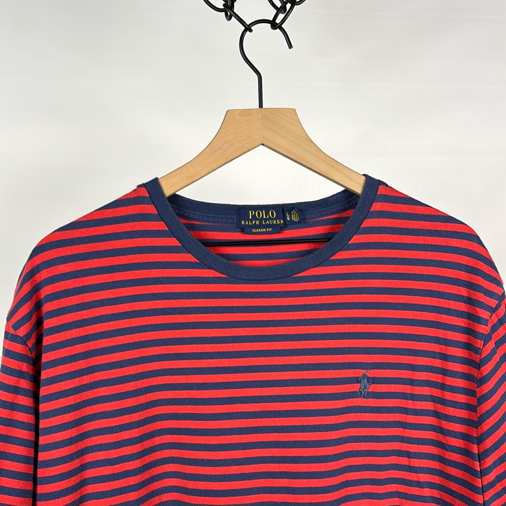 Polo by Ralph Lauren Classic Fit Striped Short-Sleeve T-Shirt - Large